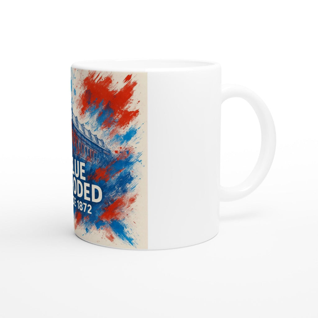 Blue blooded since 1872 Glasgow Rangers White 11oz Ceramic Mug