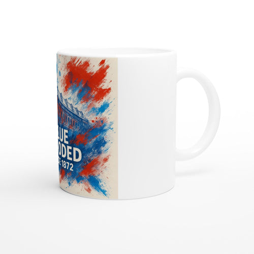 Blue blooded since 1872 Glasgow Rangers White 11oz Ceramic Mug