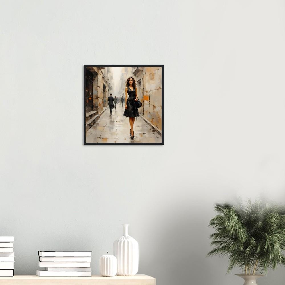 Eternal Elegance Limited Edition Framed Poster - Stylish Wall Art Decor 40x40cm