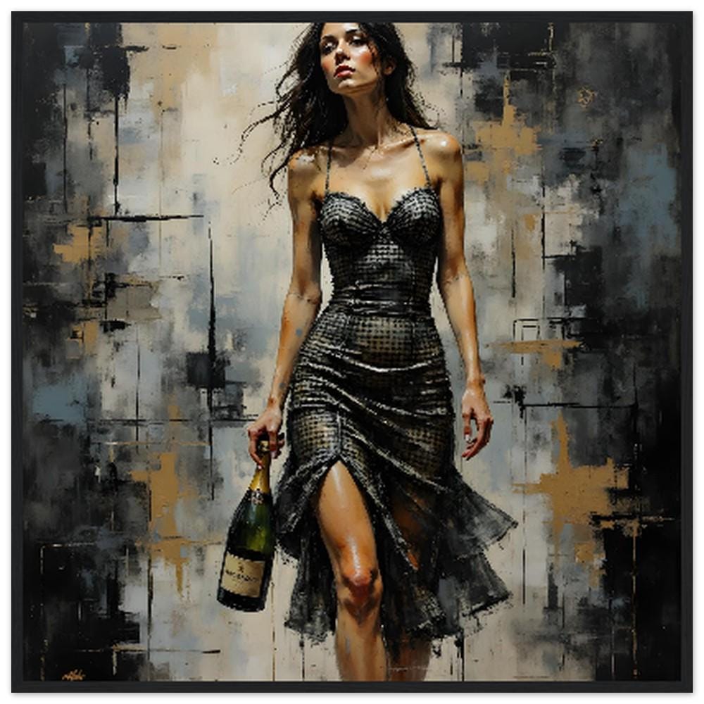 Limited Edition 'The Elegance of Eleanor' Wall Art - Unique Mounted Framed Poster 70x70cm