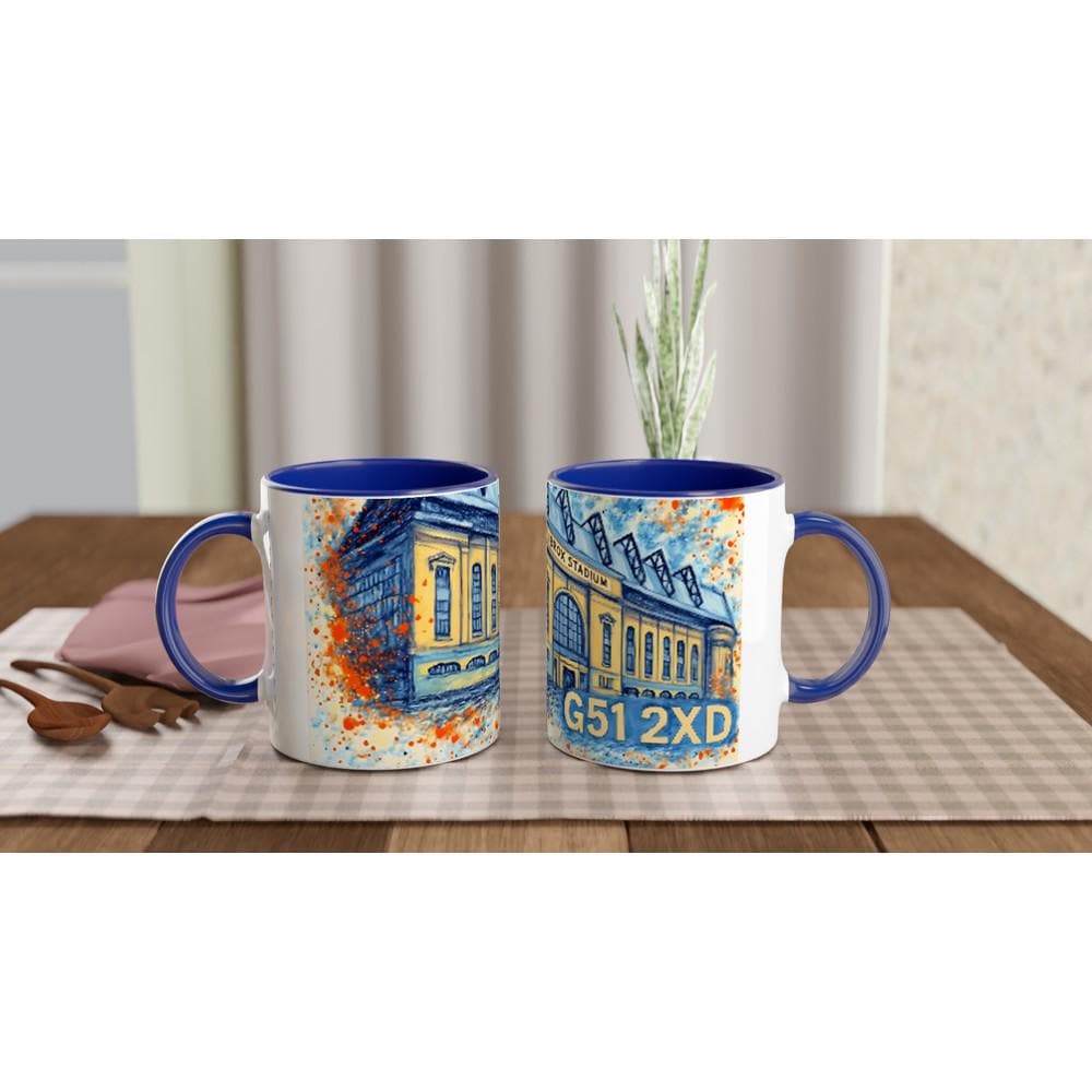 Ibrox Stadium Mug - Handcrafted Glasgow Gift - Ceramic Coffee Cup - Perfect for Rangers Fans