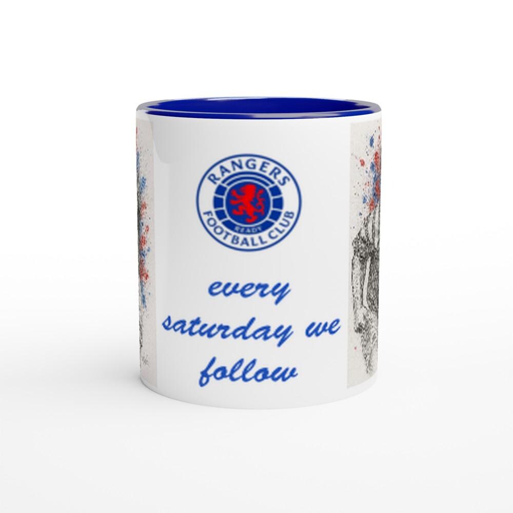 Rangers Mug: Gazza & Coisty - Blue Nose Fan Gift