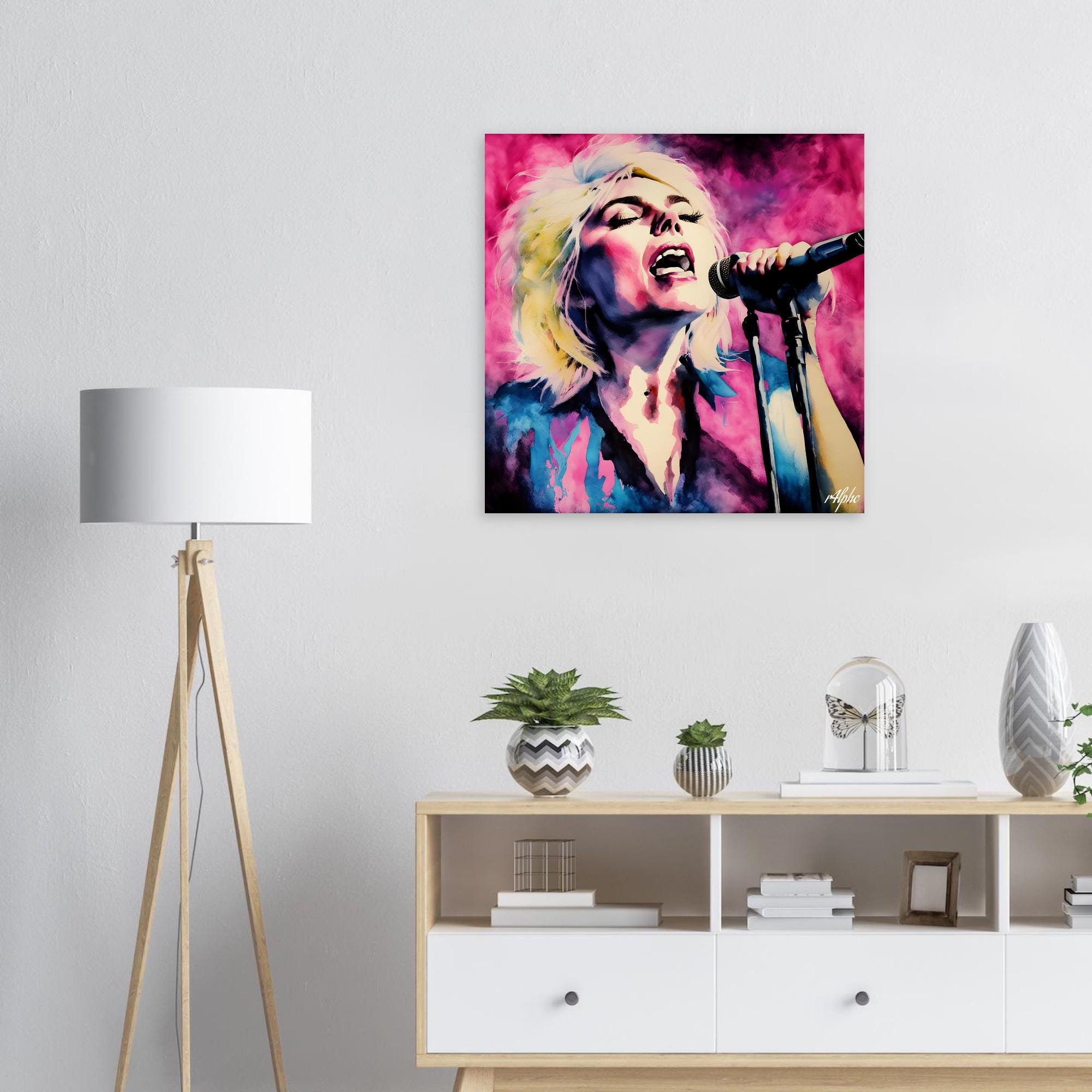 Unique Pop Art Poster of Debbie Harry - Iconic Blondie Artwork - Vintage Home Decor (70x70cm)