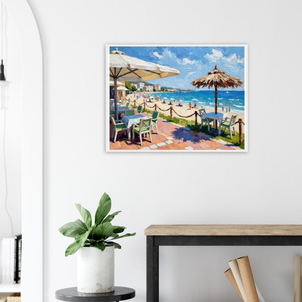Framed Poster of Orihuela Costa, Spain (60x80cm) - Beautiful Wall Art for Beach Lovers