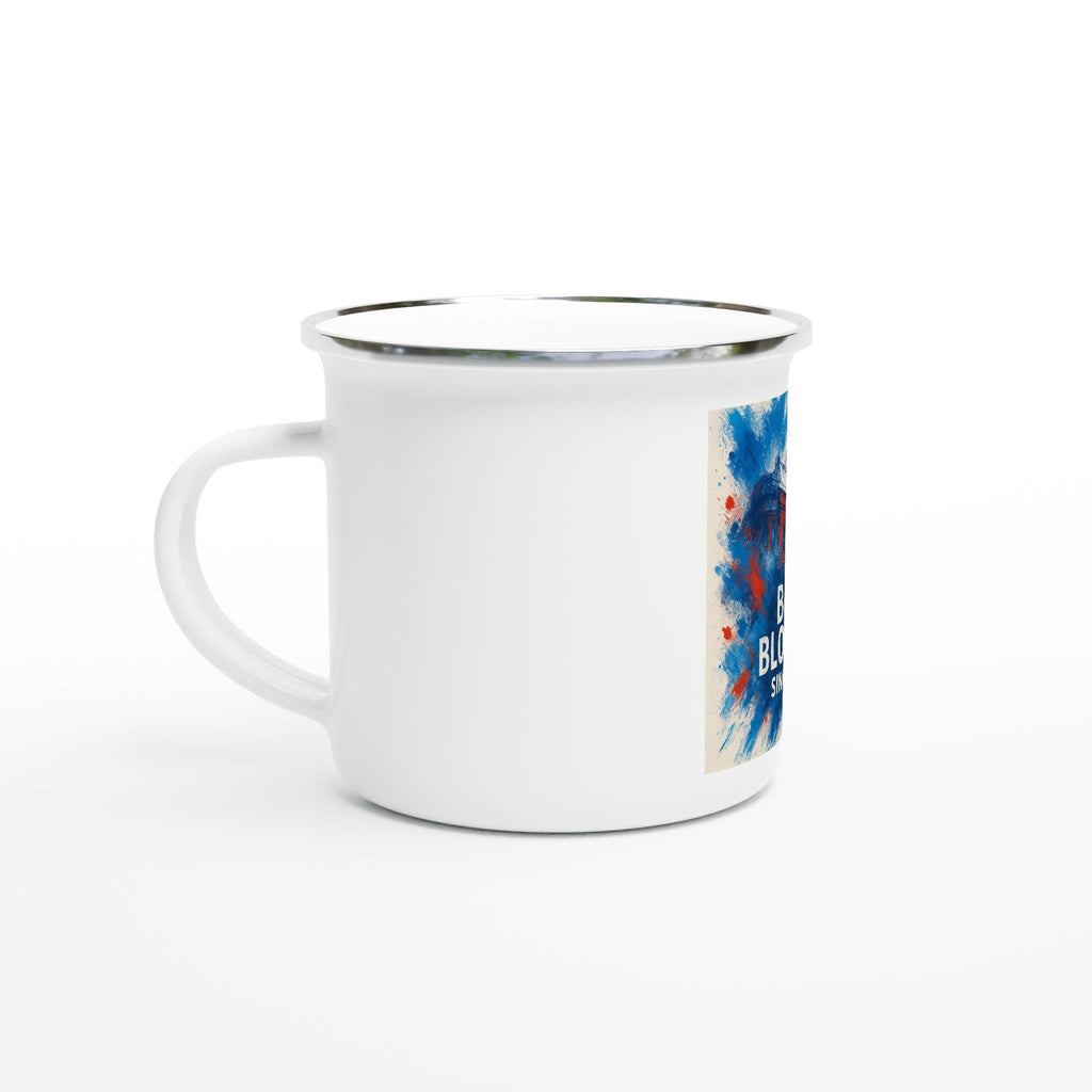 Blue blooded since 1872 Glasgow Rangers White 12oz Enamel Mug