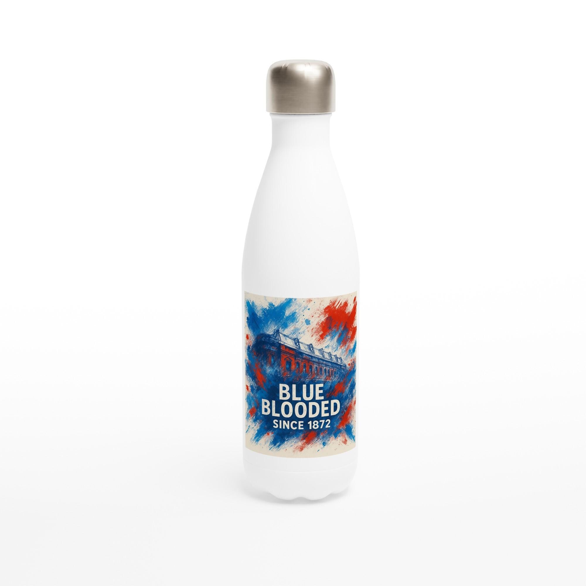 Blue blooded since 1872 Glasgow Rangers White 17oz Stainless Steel Water Bottle