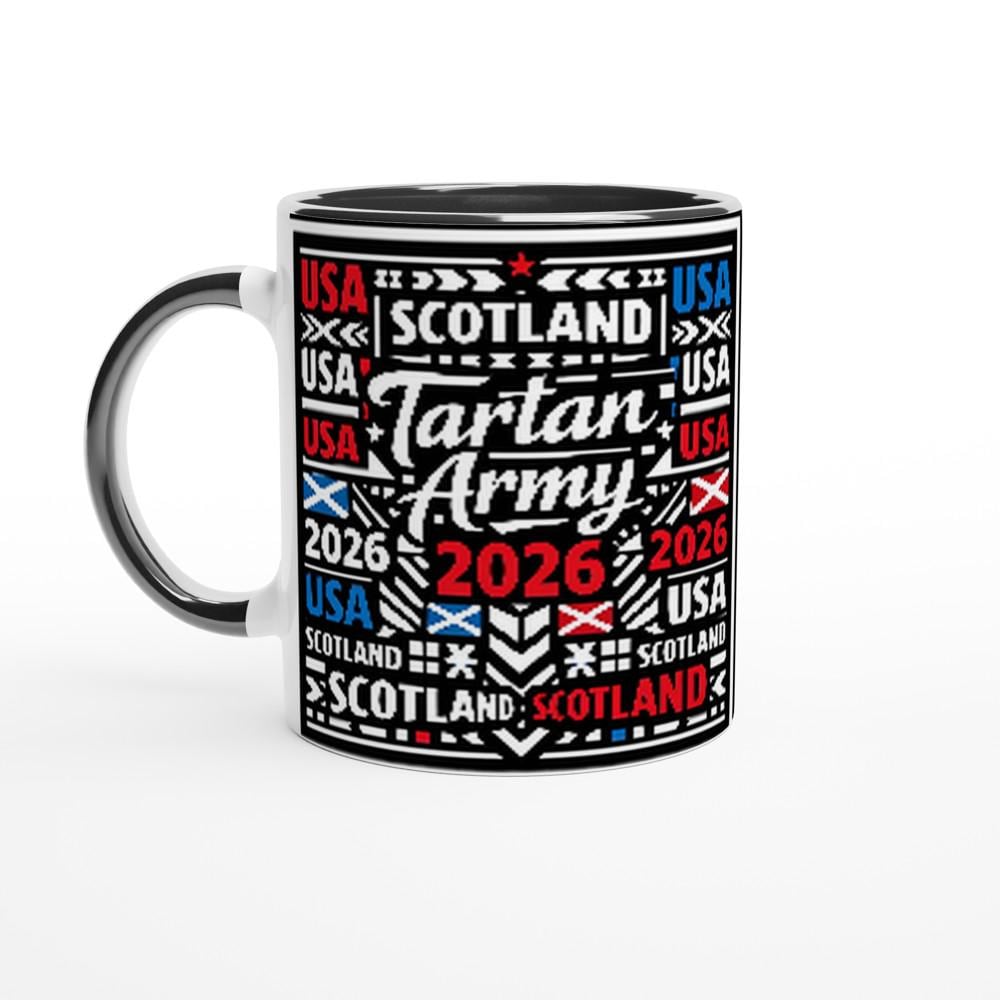 Tartan Army Word Cloud Mug - 2026 World Cup Fan Gift - Unique Scottish Football Mug