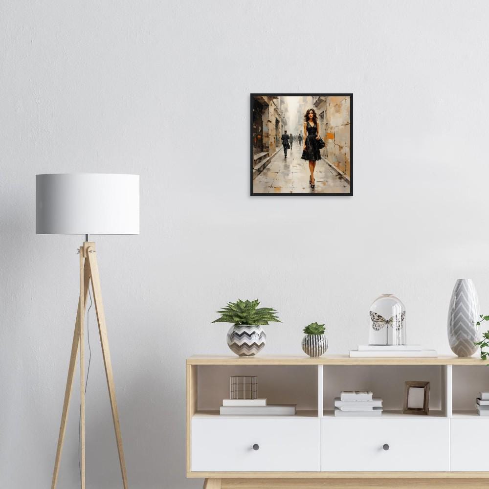Eternal Elegance Limited Edition Framed Poster - Stylish Wall Art Decor 40x40cm
