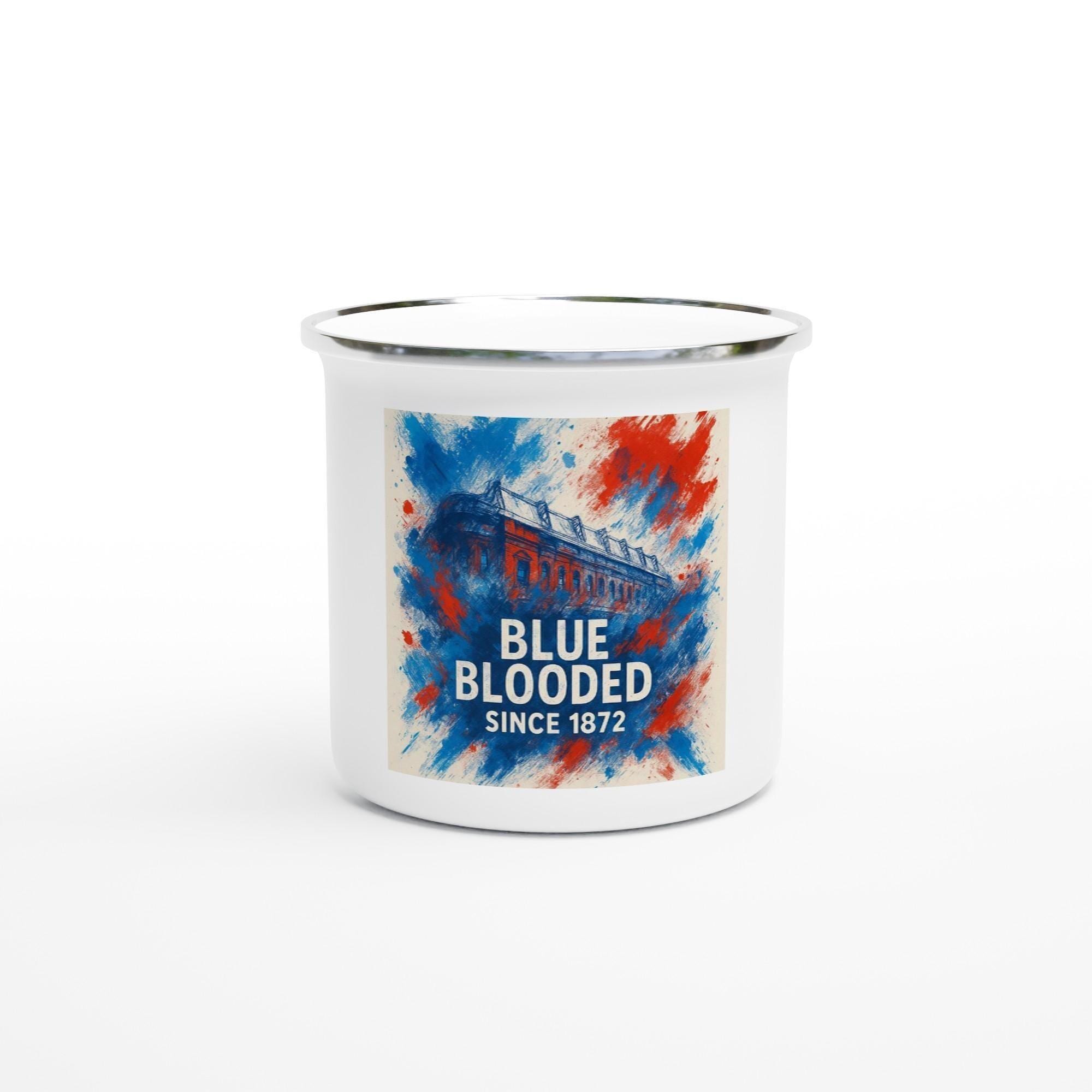 Blue blooded since 1872 Glasgow Rangers White 12oz Enamel Mug
