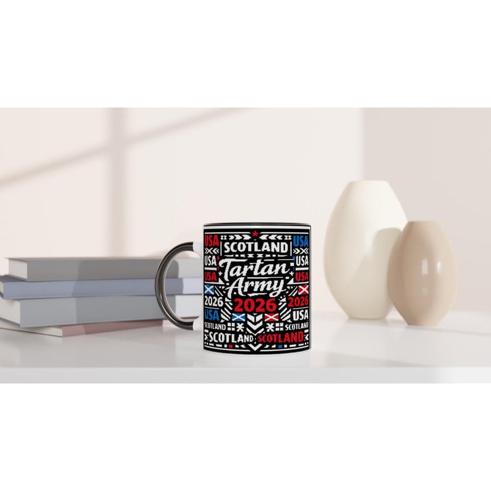 Tartan Army Word Cloud Mug - 2026 World Cup Fan Gift - Unique Scottish Football Mug
