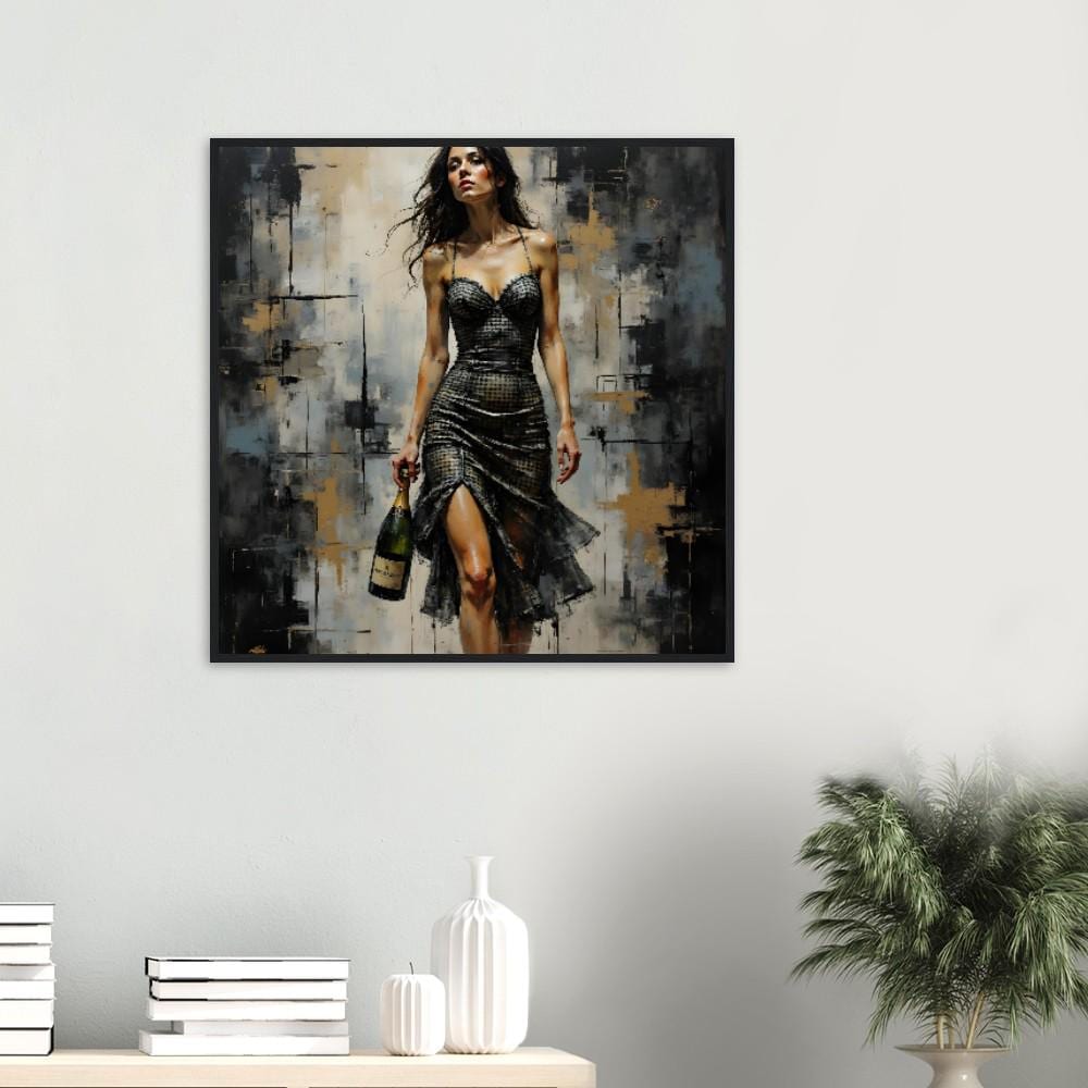 Limited Edition 'The Elegance of Eleanor' Wall Art - Unique Mounted Framed Poster 70x70cm