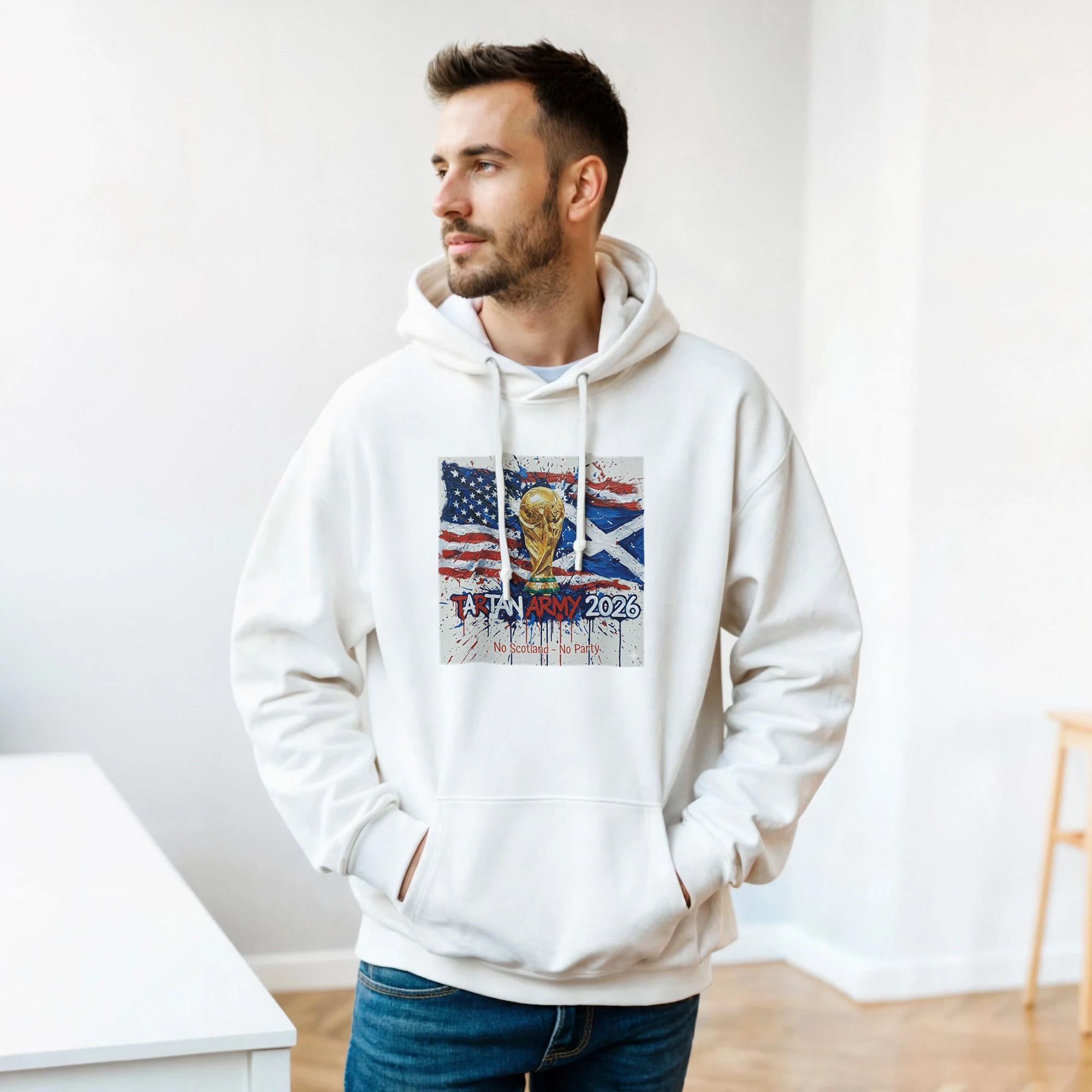 Tartan Army Hoodie - Fifa World Cup 2026 Travel Top - Scotland Kilt Companion